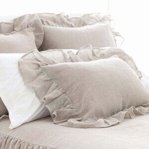 Pine Cone Hill by Annie Selke Linen Mesh Natural Euro Sham